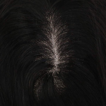 Lace Wig Toppers Hand-made Lace Base Hairpiece For Women Color #1B Off Black (12cm*6cm) - FShine Shop